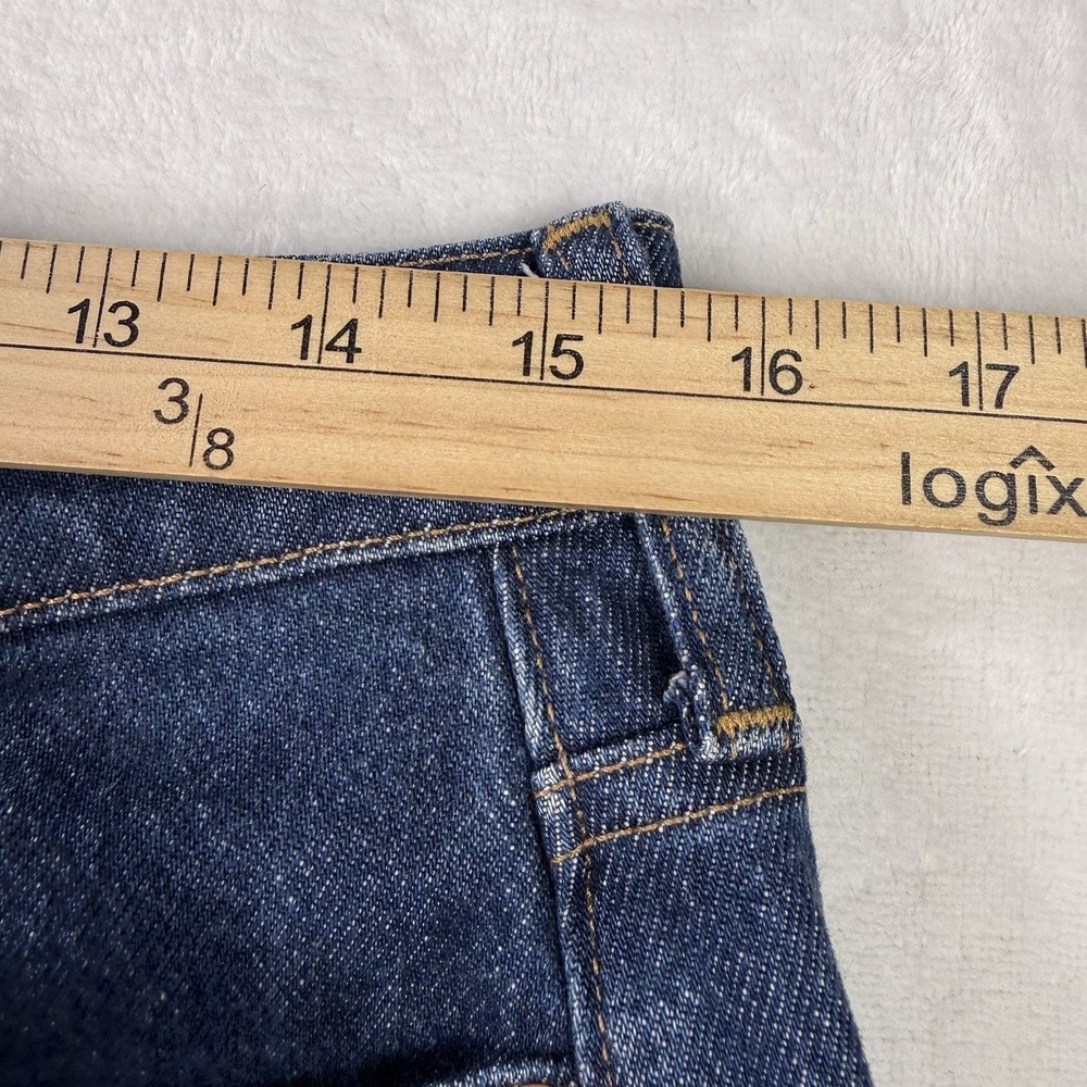 J Crew Jeans Womens 30 Petite Blue Wide Leg Trouser Dark Wash Baggy - Picture 8 of 12